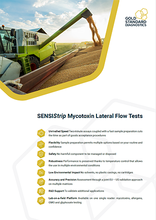 SENSIStrip Mycotoxin Lateral Flow Tests